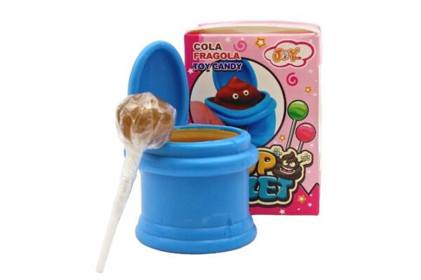 POOP TOILET LOLLIPOP TOY CANDY Pz 12 x 8g Joygum - immagine 2