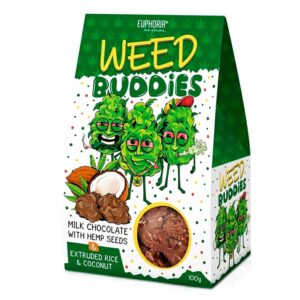 Euphoria Weed Buddies Biscotti Cioccolato al Latte con Canapa (100g)